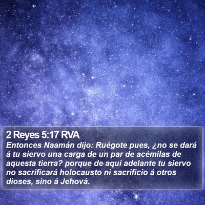 2 Reyes 5:17 RVA Bible Verse Image