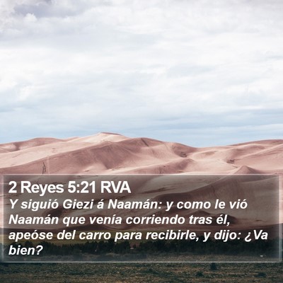2 Reyes 5:21 RVA Bible Verse Image