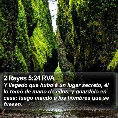 2 Reyes 5:24 RVA Bible Verse Image