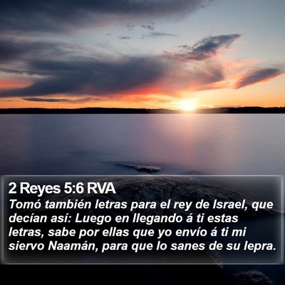 2 Reyes 5:6 RVA Bible Verse Image