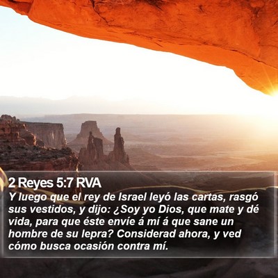2 Reyes 5:7 RVA Bible Verse Image