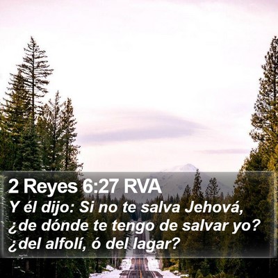 2 Reyes 6:27 RVA Bible Verse Image