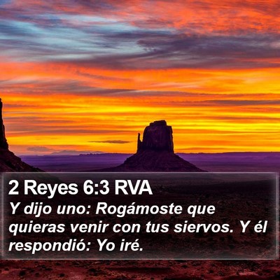 2 Reyes 6:3 RVA Bible Verse Image