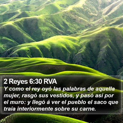 2 Reyes 6:30 RVA Bible Verse Image