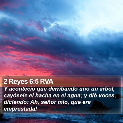 2 Reyes 6:5 RVA Bible Verse Image