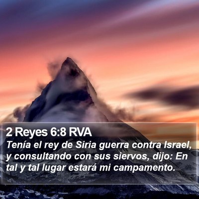2 Reyes 6:8 RVA Bible Verse Image