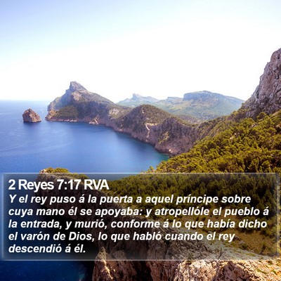 2 Reyes 7:17 RVA Bible Verse Image