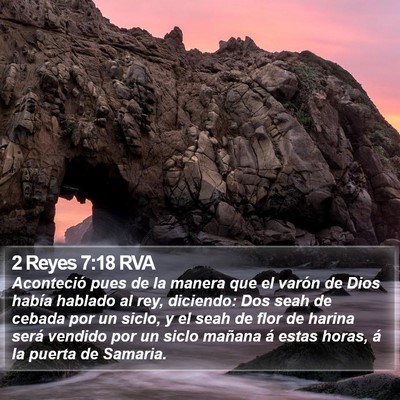 2 Reyes 7:18 RVA Bible Verse Image