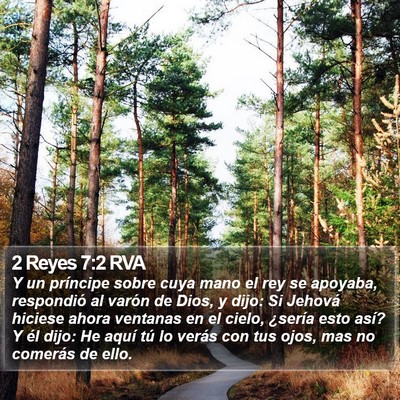 2 Reyes 7:2 RVA Bible Verse Image