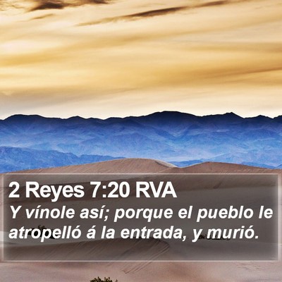 2 Reyes 7:20 RVA Bible Verse Image