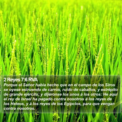 2 Reyes 7:6 RVA Bible Verse Image