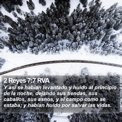 2 Reyes 7:7 RVA Bible Verse Image