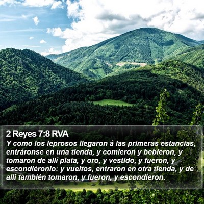 2 Reyes 7:8 RVA Bible Verse Image