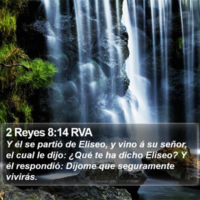 2 Reyes 8:14 RVA Bible Verse Image