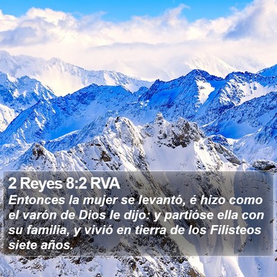 2 Reyes 8:2 RVA Bible Verse Image