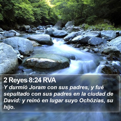 2 Reyes 8:24 RVA Bible Verse Image