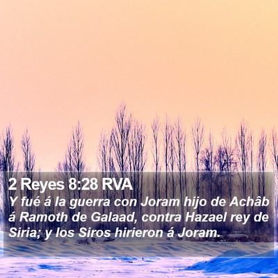 2 Reyes 8:28 RVA Bible Verse Image