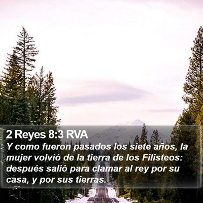 2 Reyes 8:3 RVA Bible Verse Image