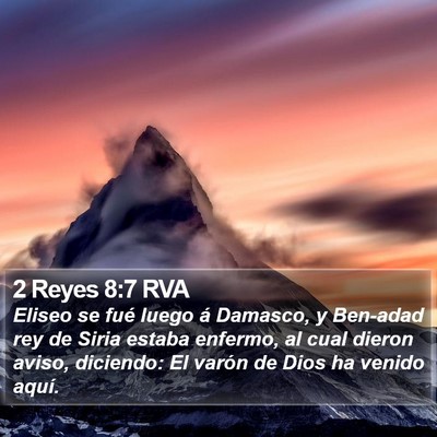 2 Reyes 8:7 RVA Bible Verse Image