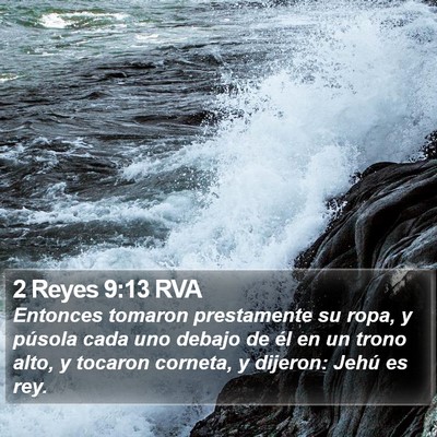 2 Reyes 9:13 RVA Bible Verse Image