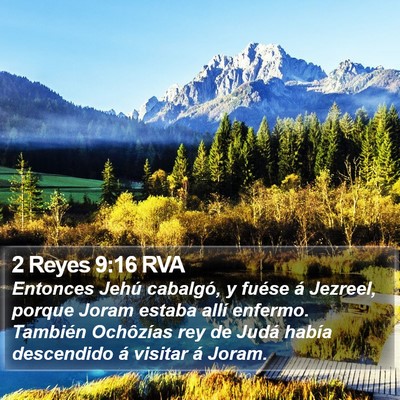 2 Reyes 9:16 RVA Bible Verse Image