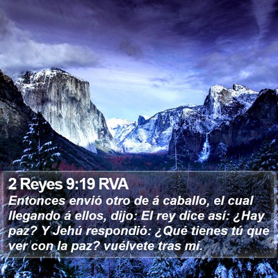 2 Reyes 9:19 RVA Bible Verse Image