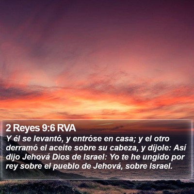 2 Reyes 9:6 RVA Bible Verse Image