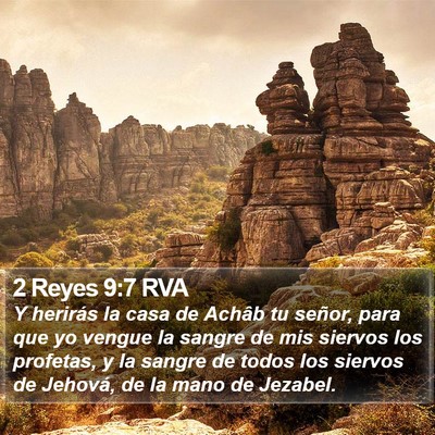 2 Reyes 9:7 RVA Bible Verse Image