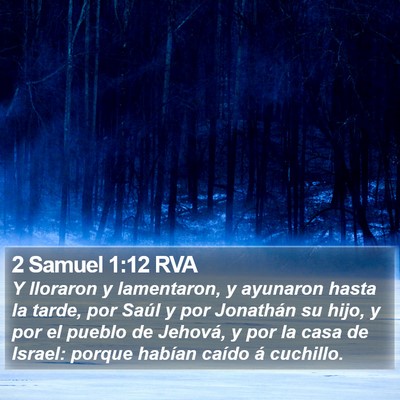 2 Samuel 1:12 RVA Bible Verse Image