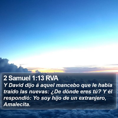 2 Samuel 1:13 RVA Bible Verse Image