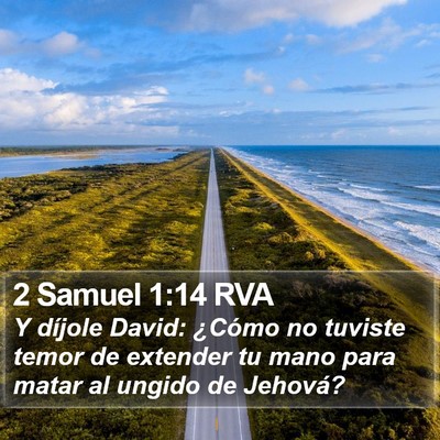 2 Samuel 1:14 RVA Bible Verse Image