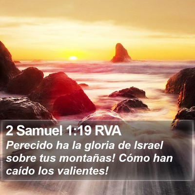 2 Samuel 1:19 RVA Bible Verse Image