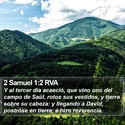 2 Samuel 1:2 RVA Bible Verse Image