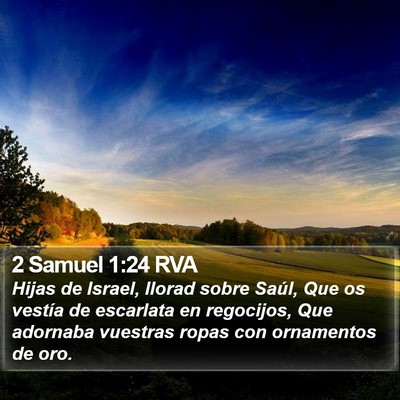 2 Samuel 1:24 RVA Bible Verse Image
