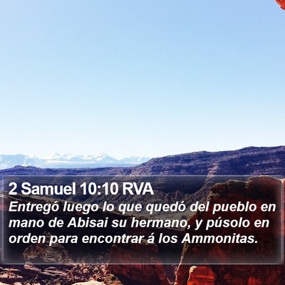 2 Samuel 10:10 RVA Bible Verse Image