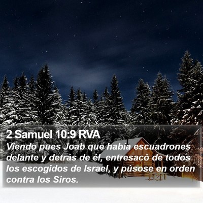 2 Samuel 10:9 RVA Bible Verse Image