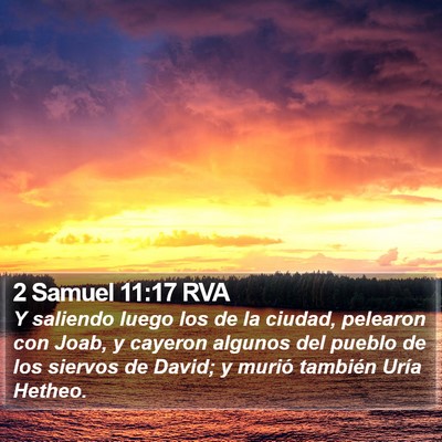 2 Samuel 11:17 RVA Bible Verse Image