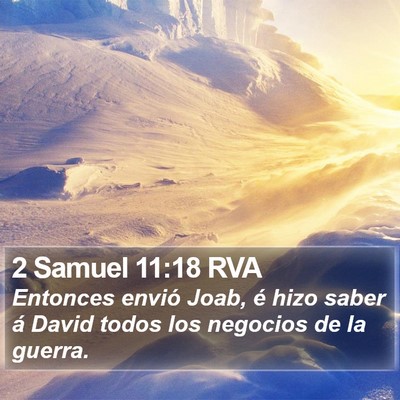 2 Samuel 11:18 RVA Bible Verse Image