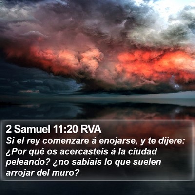 2 Samuel 11:20 RVA Bible Verse Image