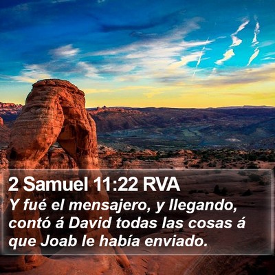 2 Samuel 11:22 RVA Bible Verse Image