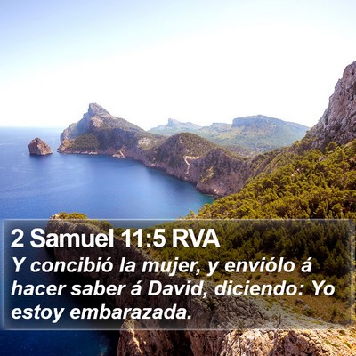2 Samuel 11:5 RVA Bible Verse Image