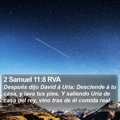 2 Samuel 11:8 RVA Bible Verse Image