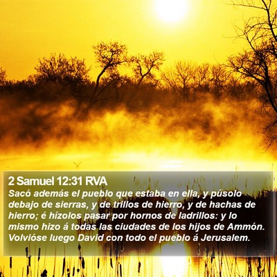 2 Samuel 12:31 RVA Bible Verse Image