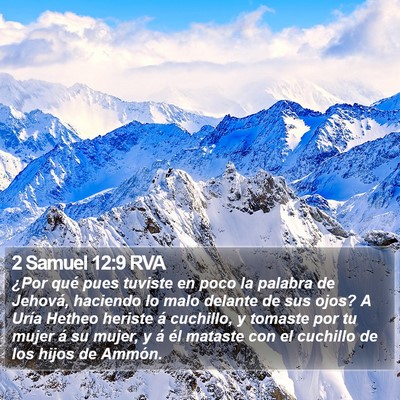 2 Samuel 12:9 RVA Bible Verse Image