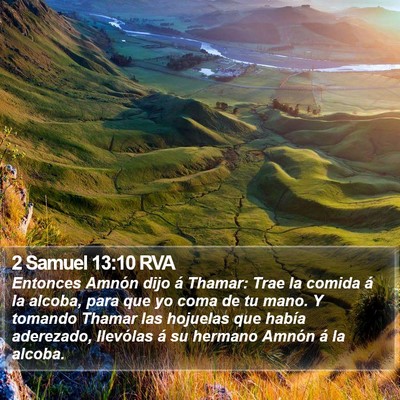 2 Samuel 13:10 RVA Bible Verse Image