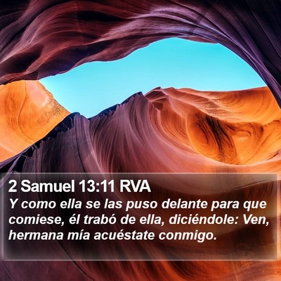 2 Samuel 13:11 RVA Bible Verse Image
