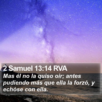 2 Samuel 13:14 RVA Bible Verse Image