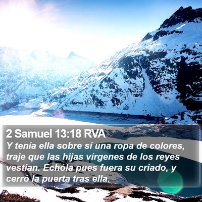 2 Samuel 13:18 RVA Bible Verse Image