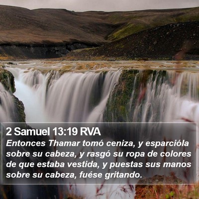 2 Samuel 13:19 RVA Bible Verse Image