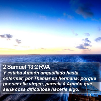 2 Samuel 13:2 RVA Bible Verse Image